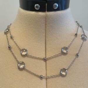 Ippolita LOLLIPOP Multi Station Necklace in Rock Crystal Sterling Silver